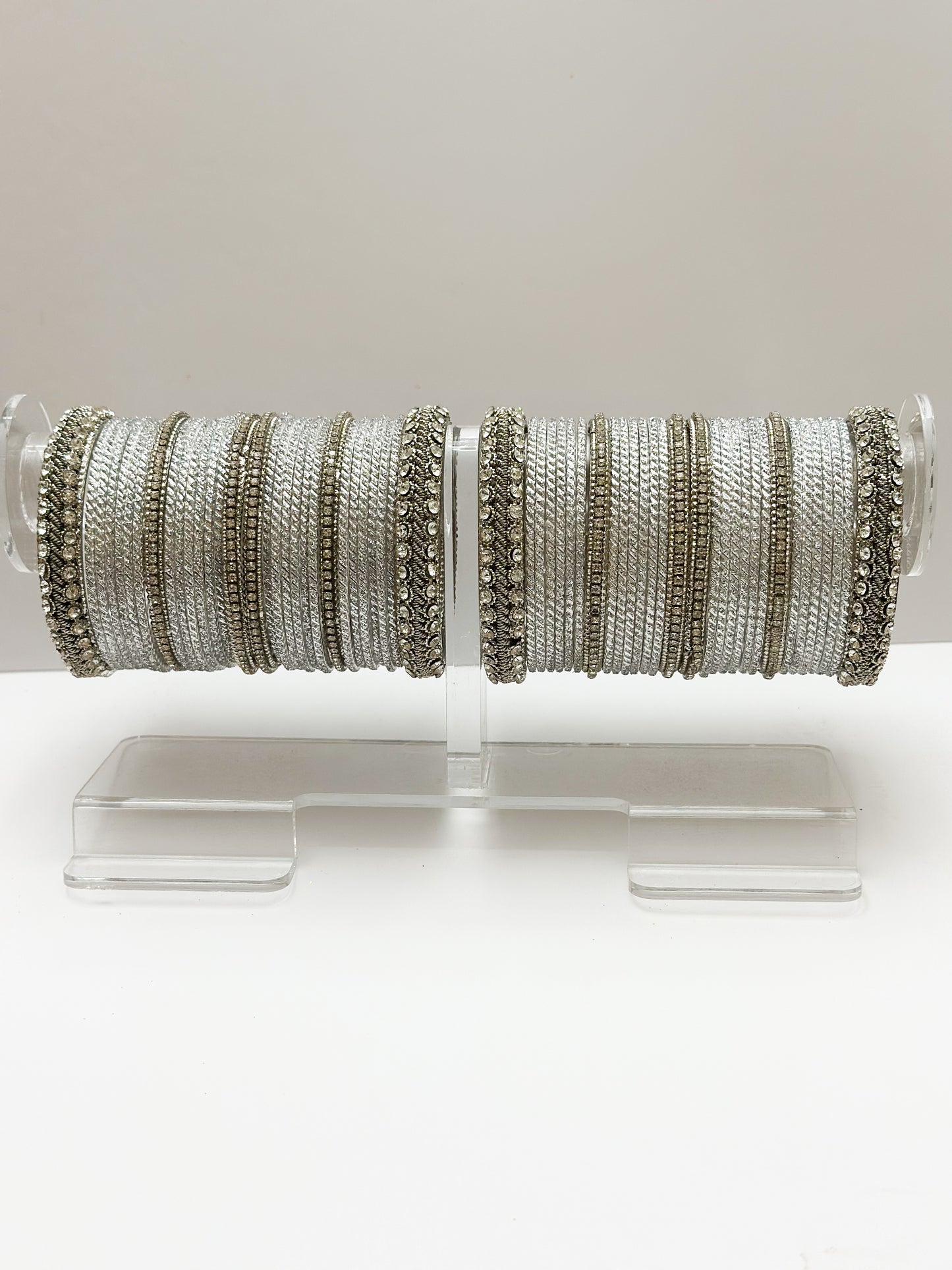 Kaya Silver Color Bangle Set (Chudiyaan)