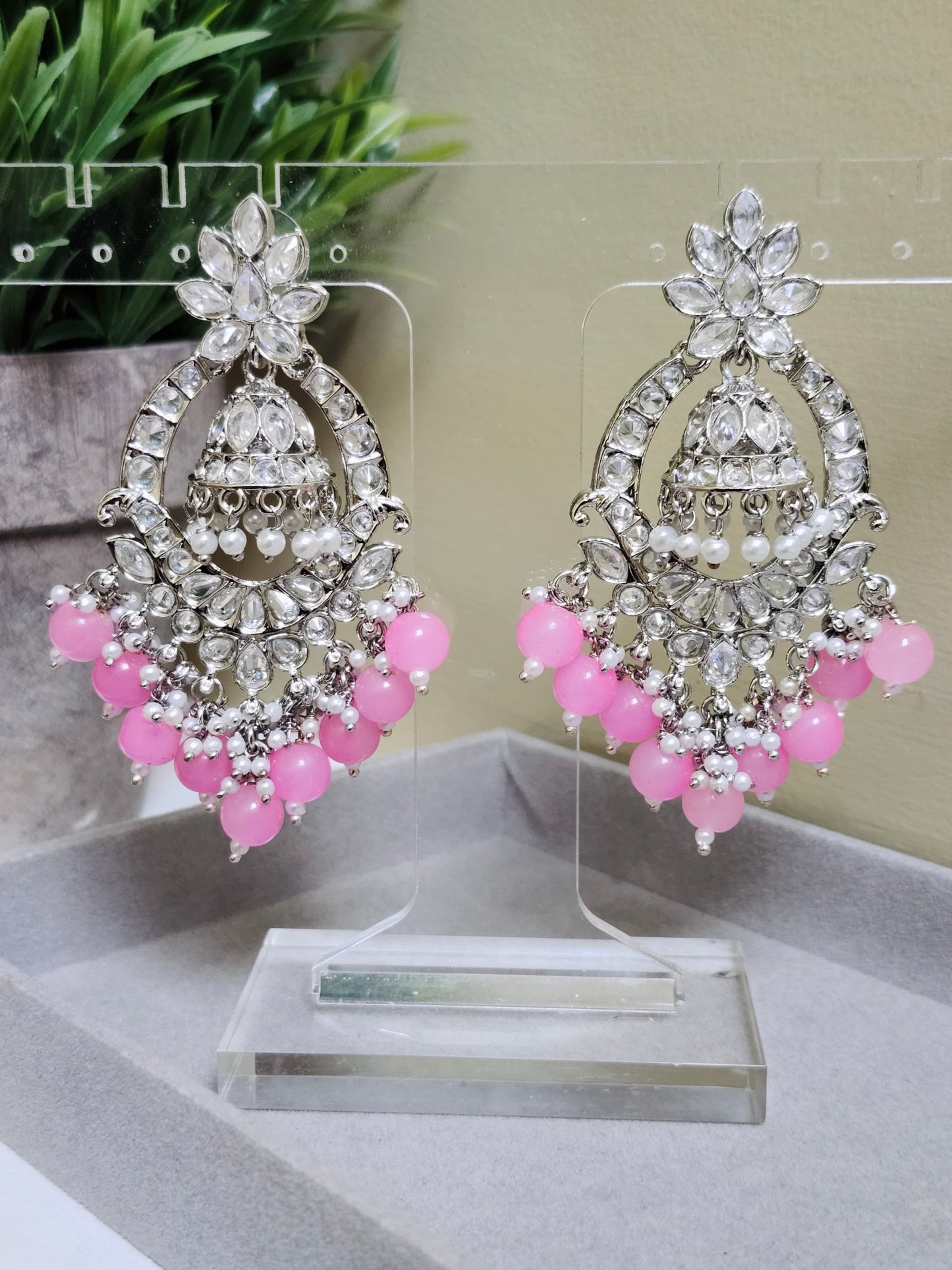 Myra Silver Jhumki Earrings