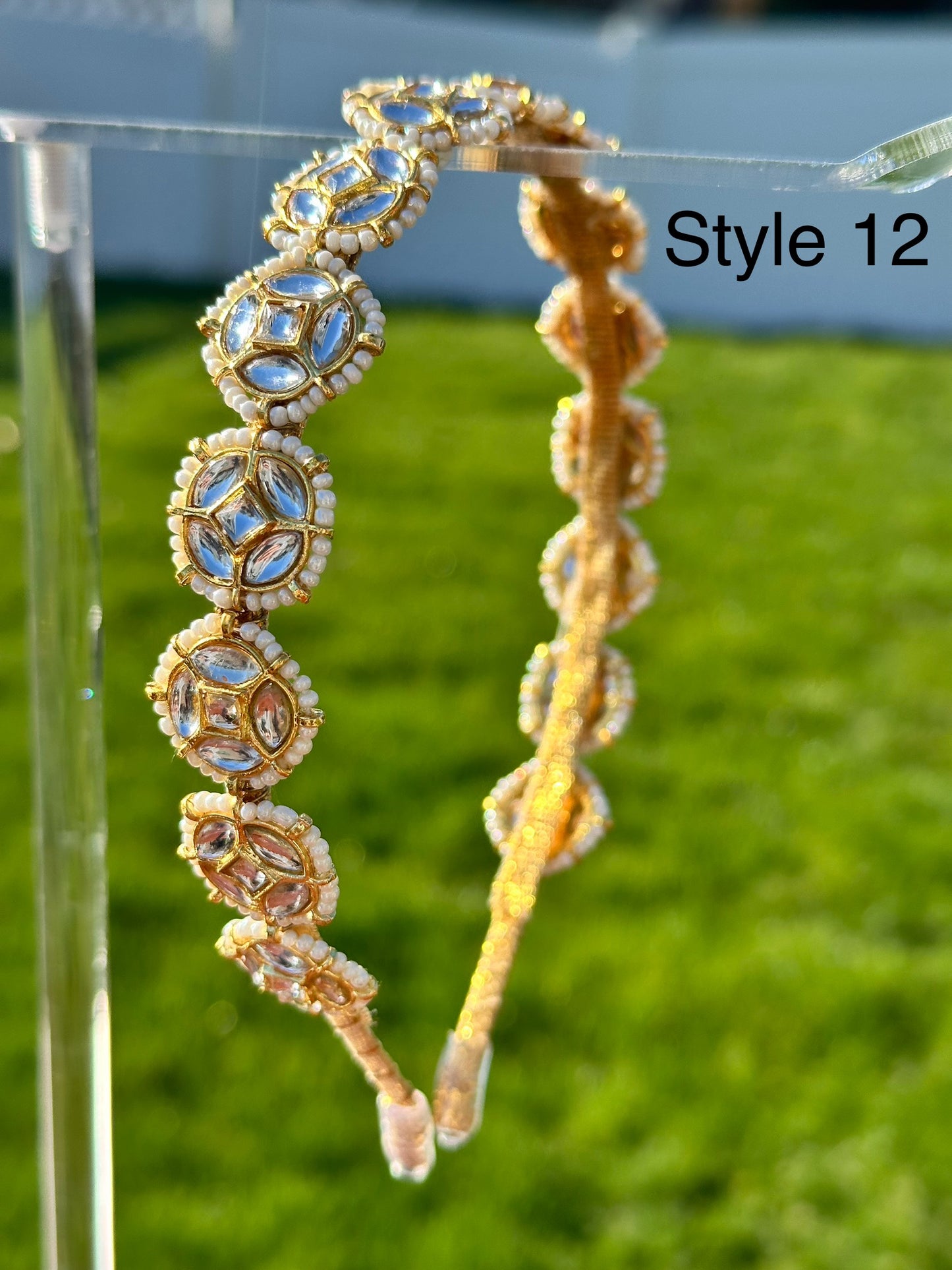 Myra Handmade Kundan Headband / Hairband
