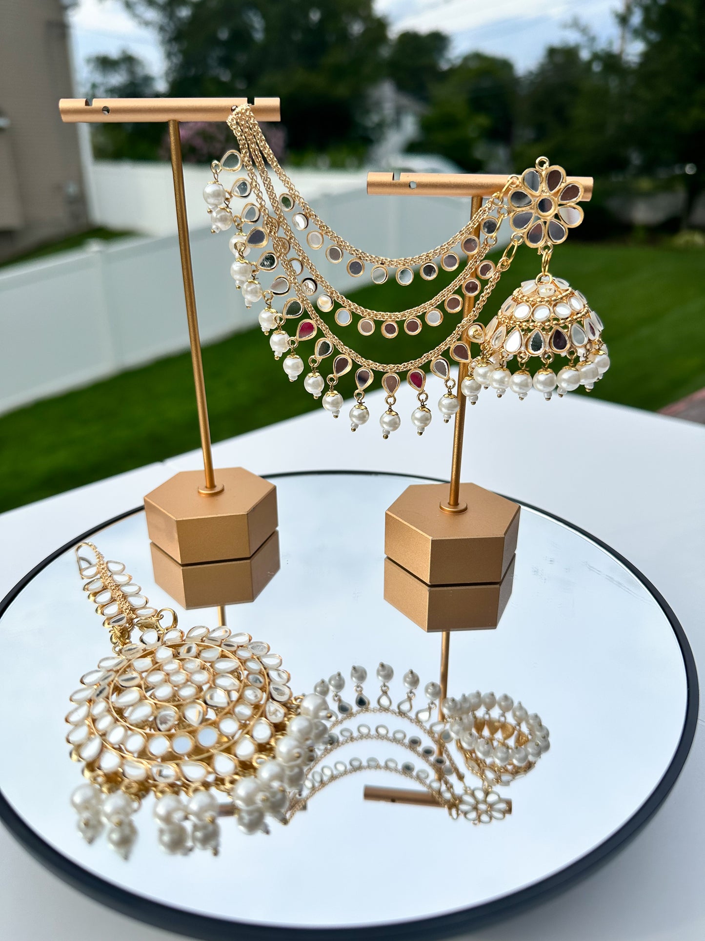 Tanvi Sahara Earrings and Tikka Set