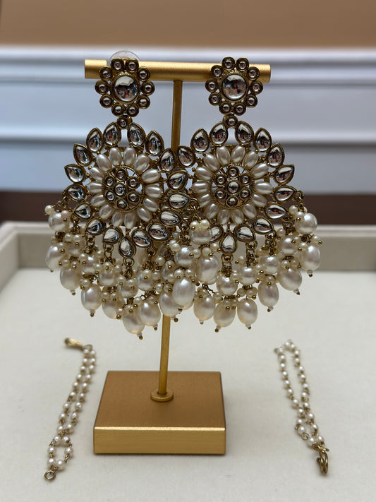 Vibha Earrings with Removable Sahare