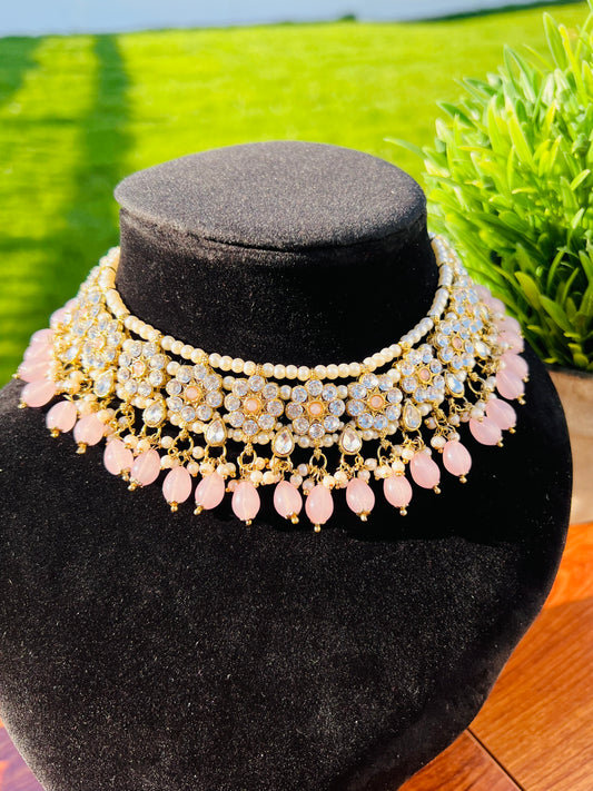 Zoya Necklace Set (Includes Earrings & Tikka)