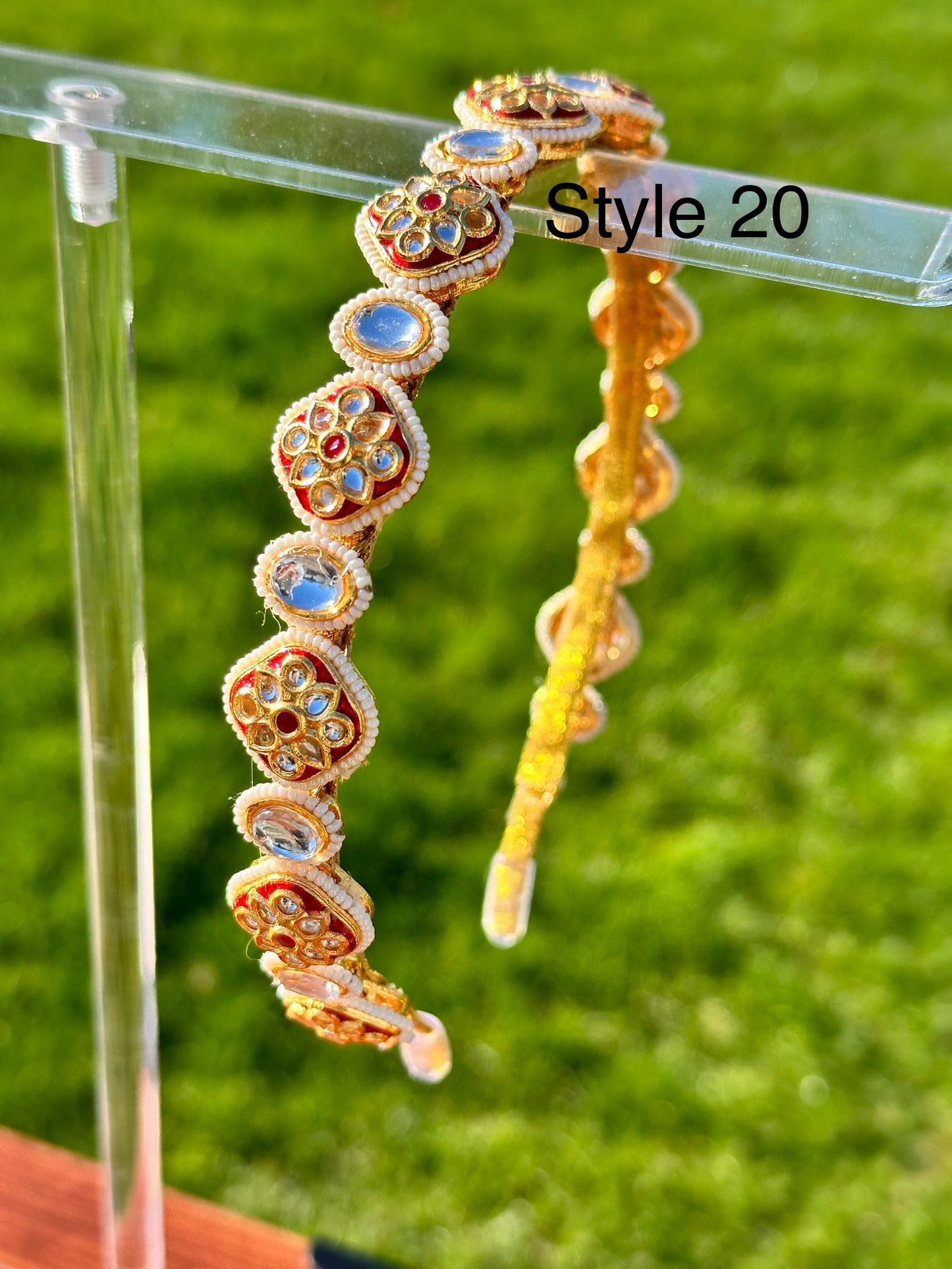 Myra Handmade Kundan Headband / Hairband