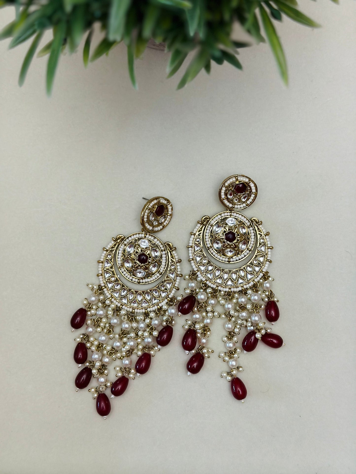 Natasha Kundan Earrings