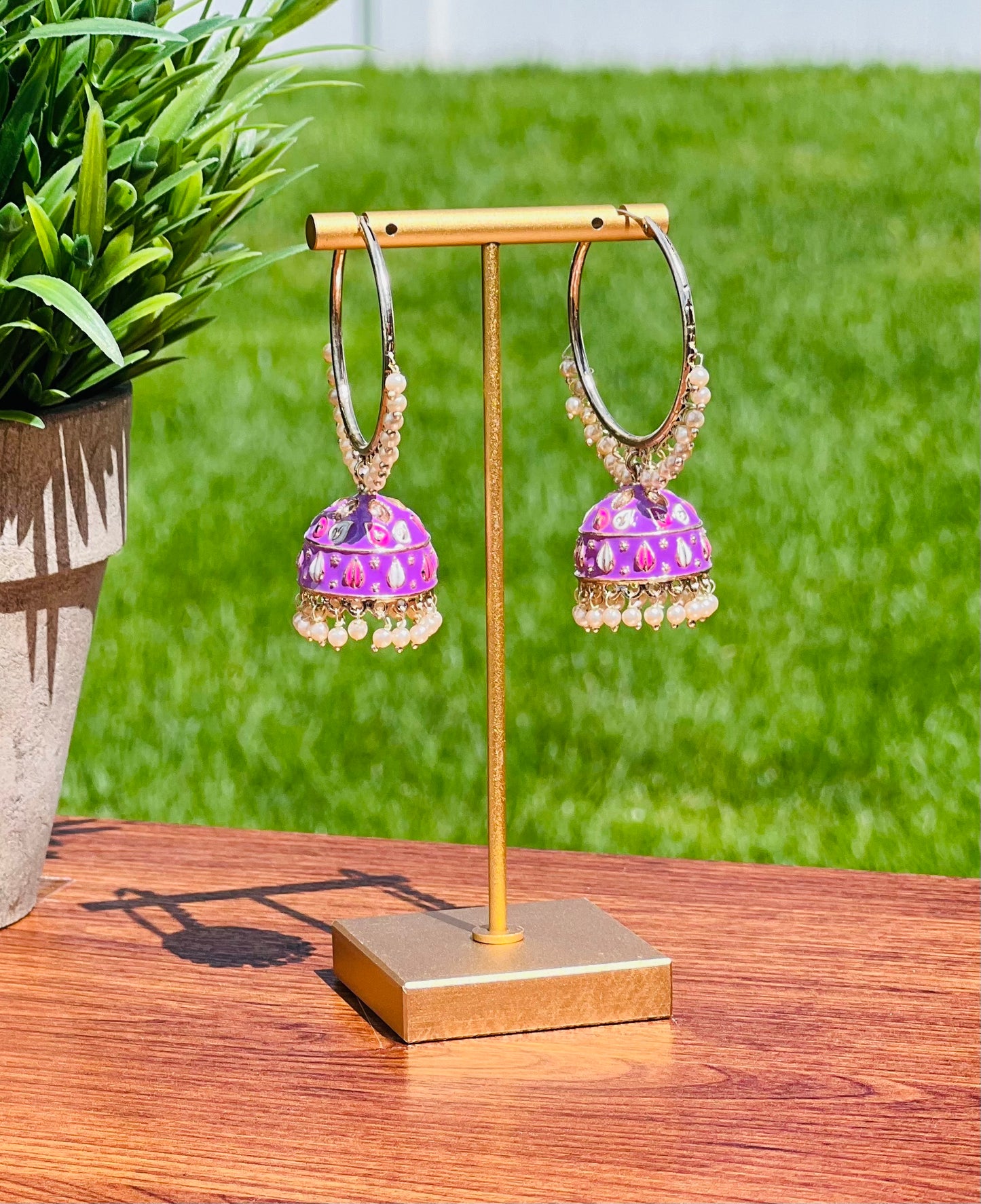 Veena Jhumki Bali Earrings