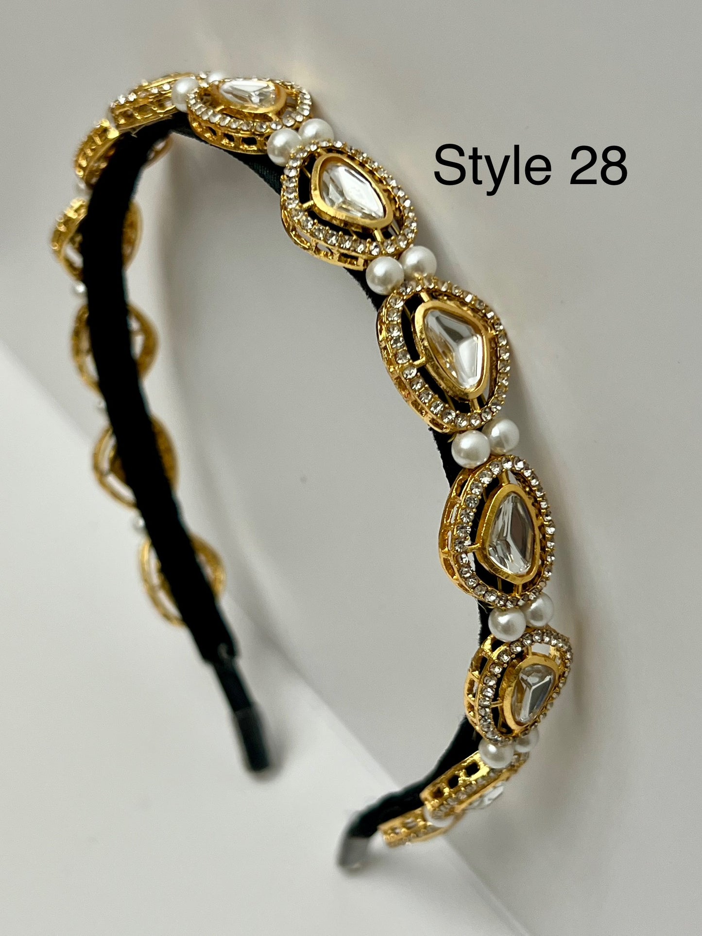 Handmade Kundan Headband / Hairband