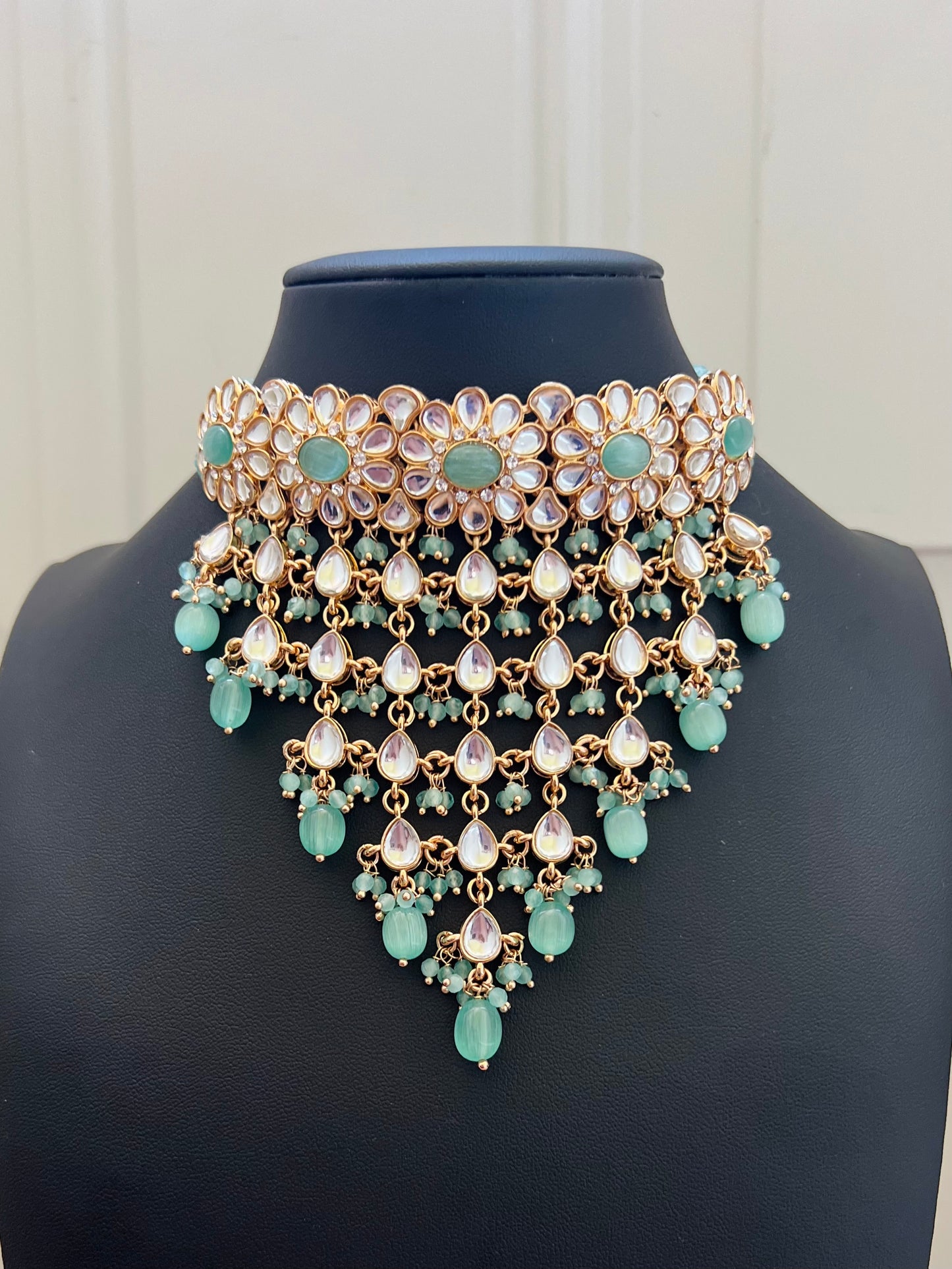 Jodha Necklace Set (Includes Earrings & Tikka)