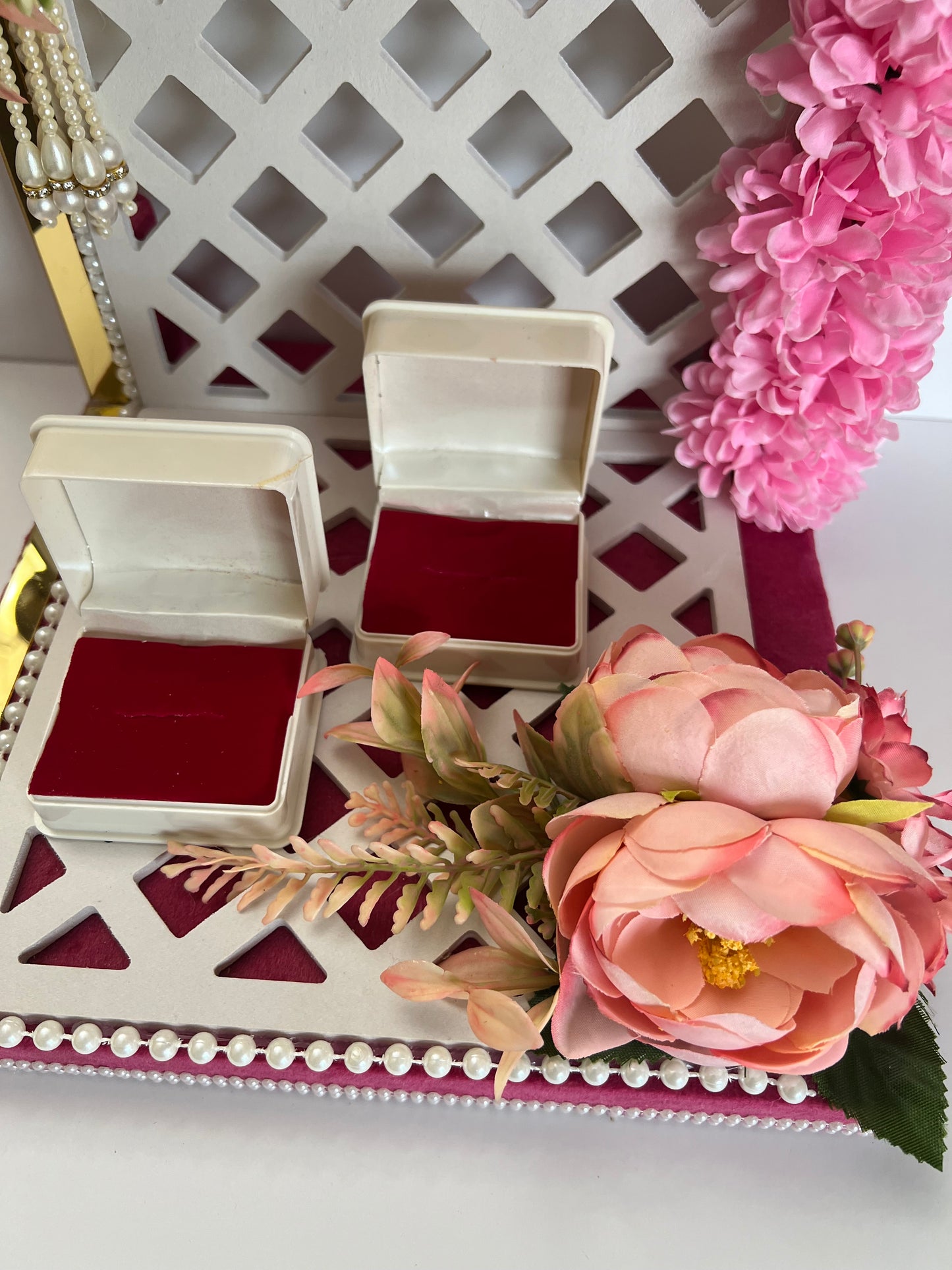 Shagun Wedding or Engagement Ring Tray