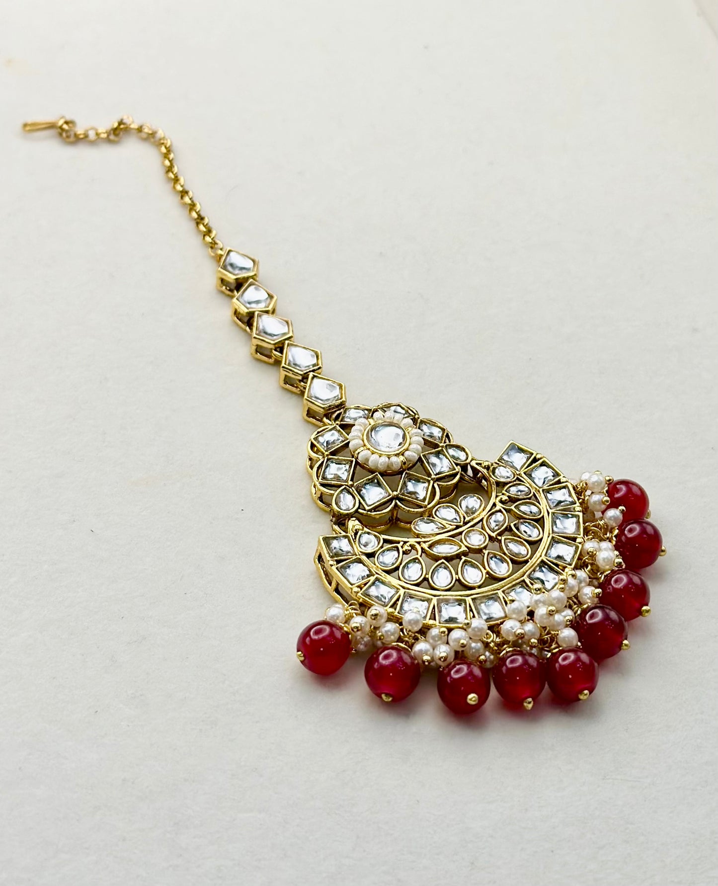 Mandira Necklace Set (Includes Earrings & Tikka)