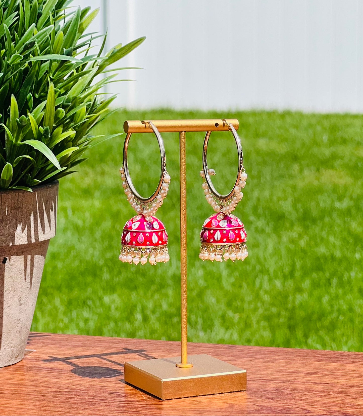 Veena Jhumki Bali Earrings