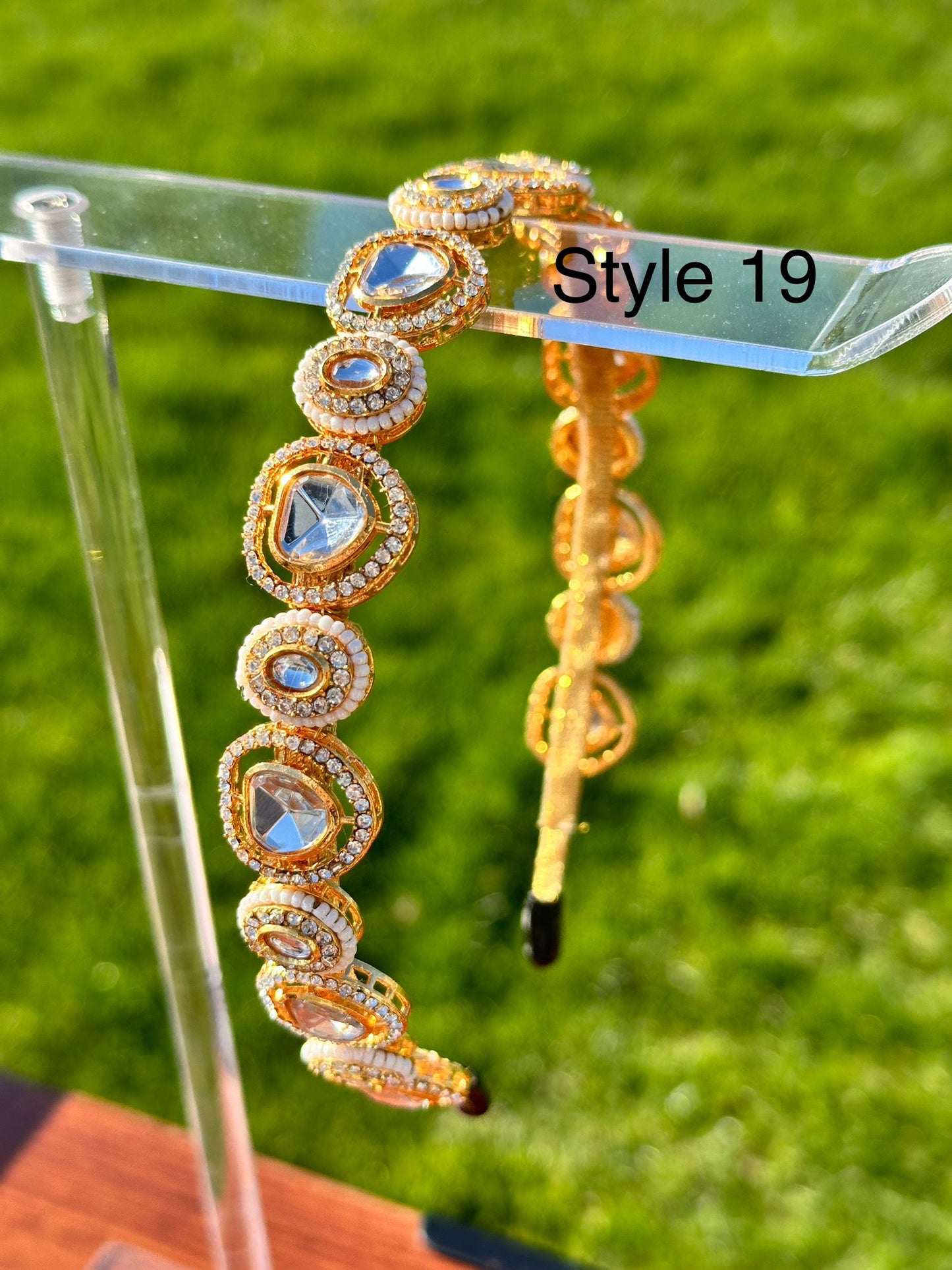 Myra Handmade Kundan Headband / Hairband