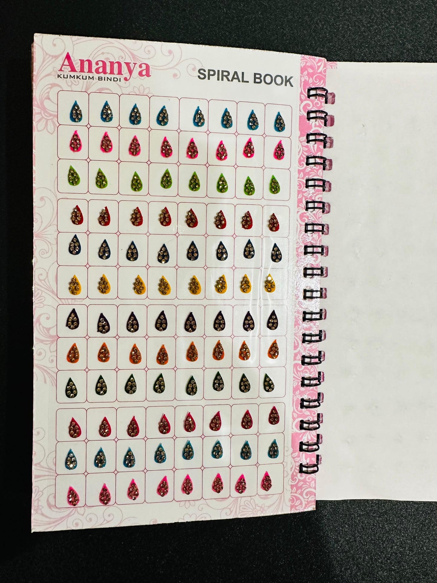 Ananya Kumkum Bindi Book (Designer) - 960 Bindis (Mix)