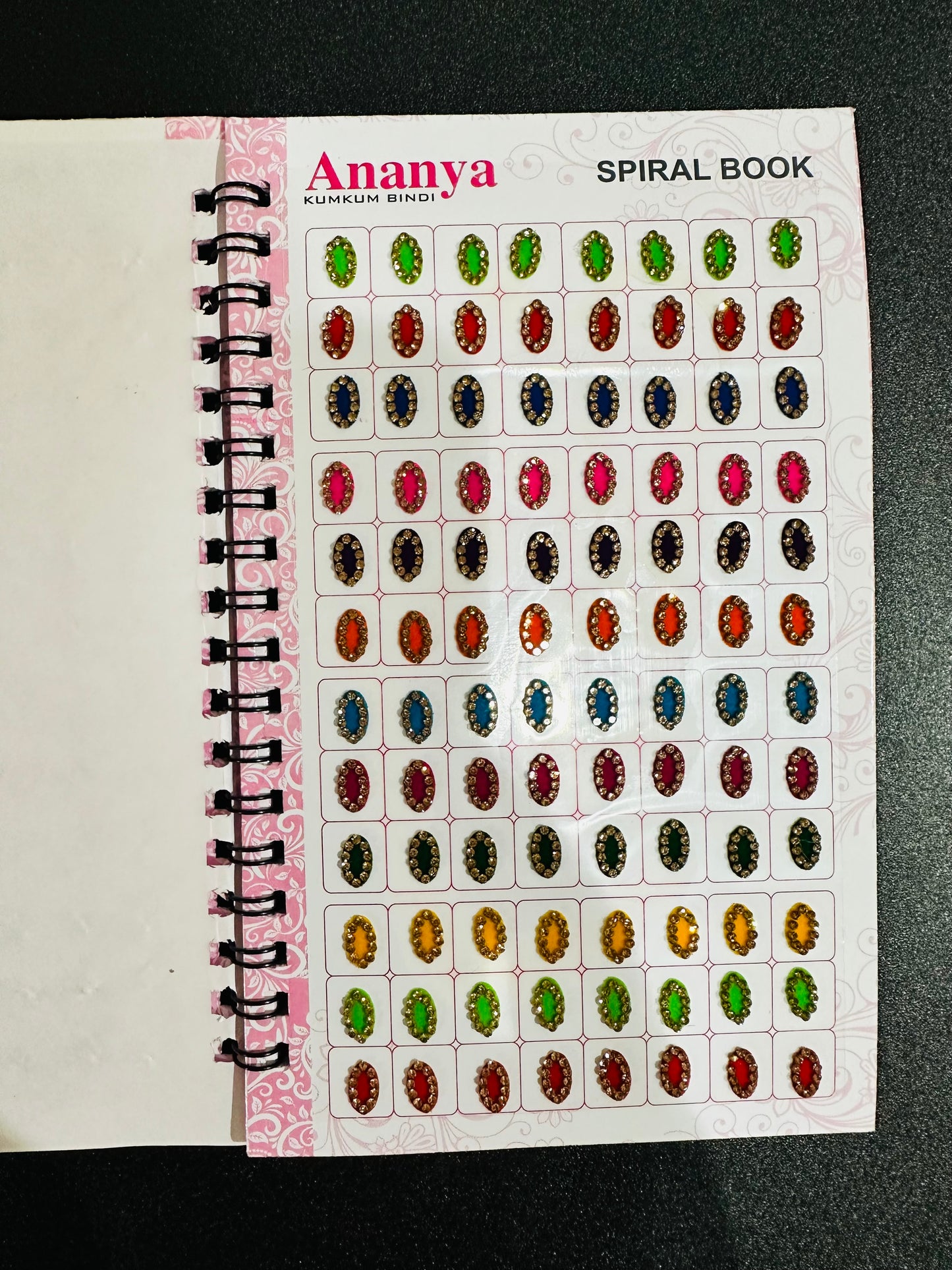 Ananya Kumkum Bindi Book (Designer) - 960 Bindis (Mix)
