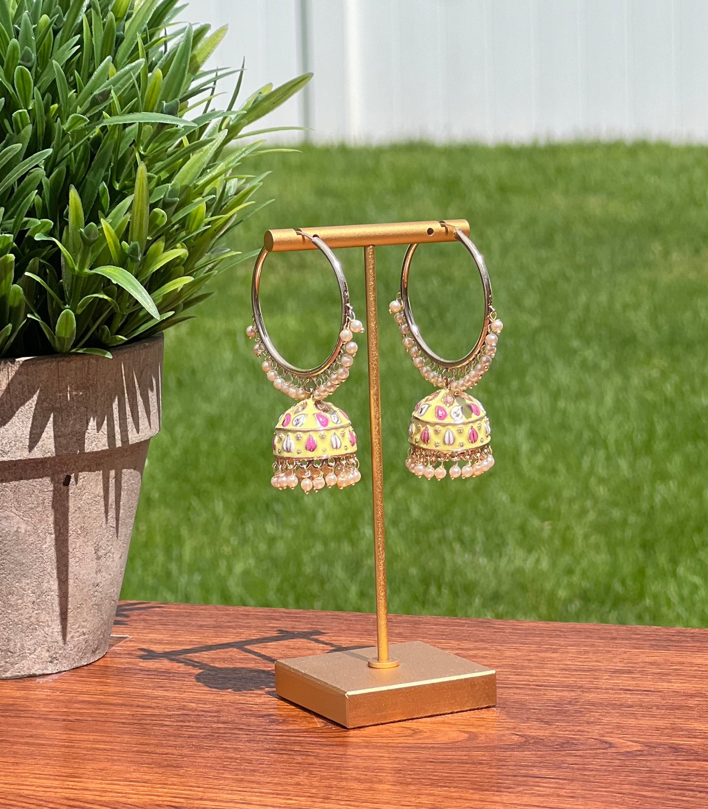 Veena Jhumki Bali Earrings
