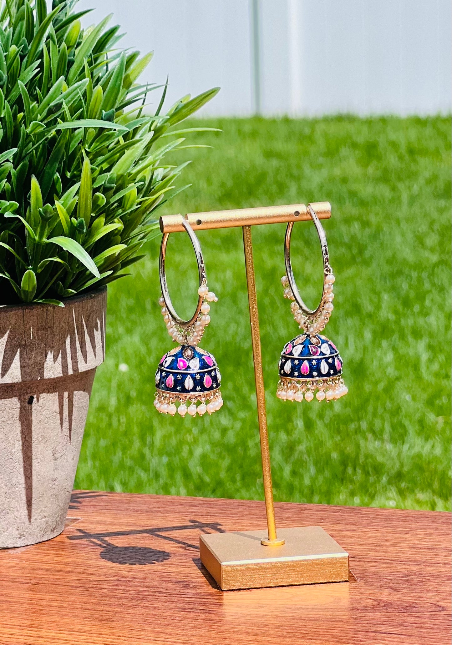 Veena Jhumki Bali Earrings