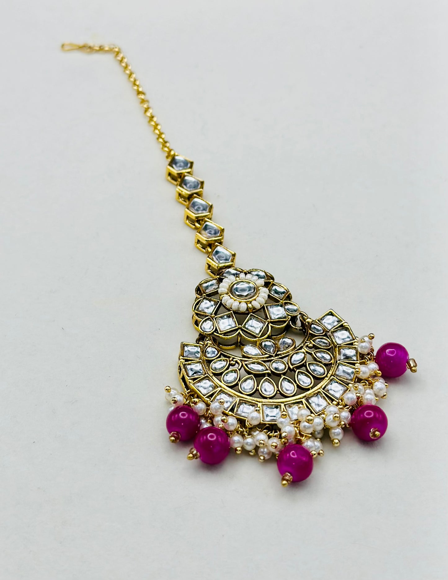 Mandira Necklace Set (Includes Earrings & Tikka)