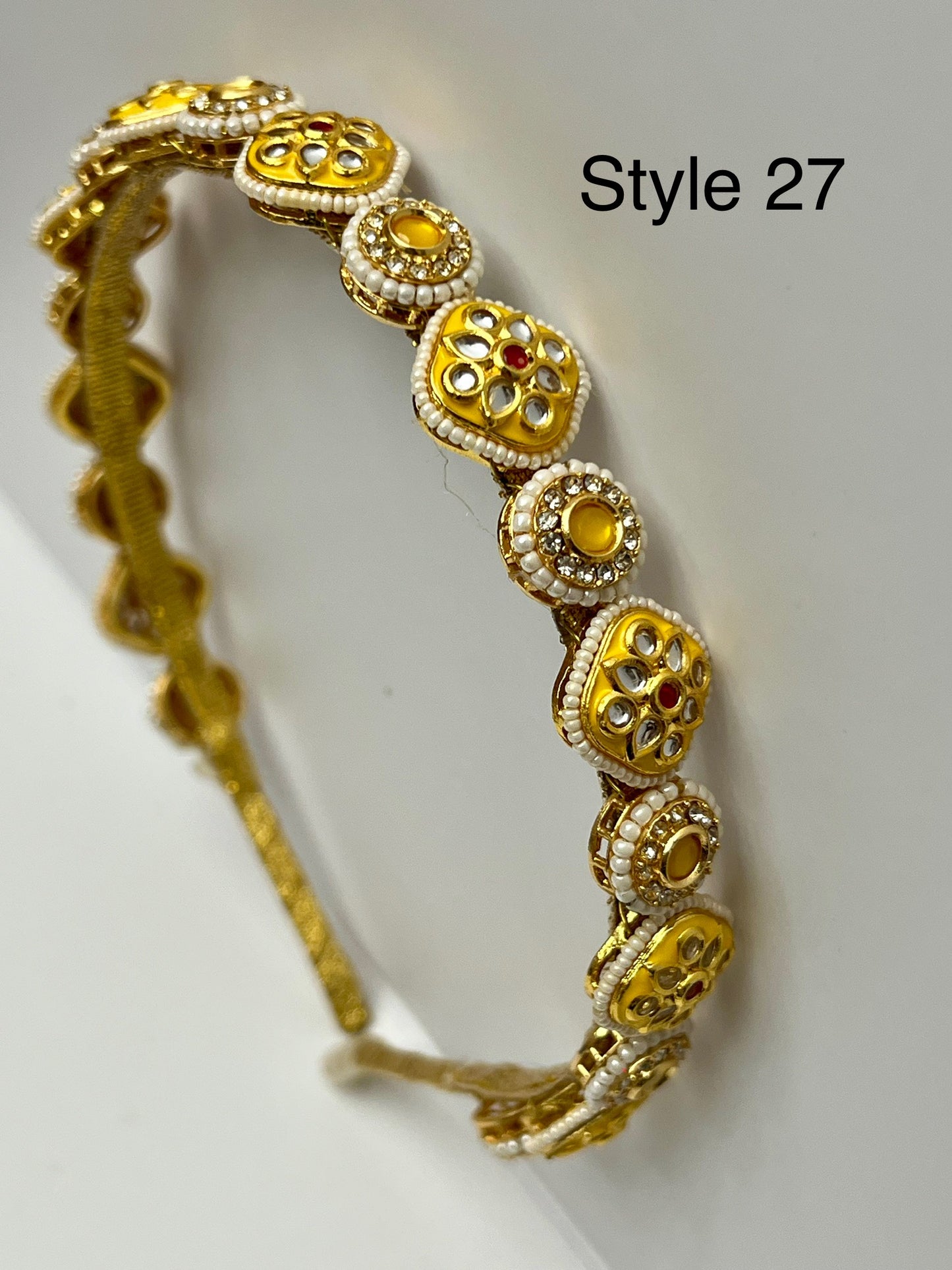 Myra Handmade Kundan Matha Patti Headband / Hairband