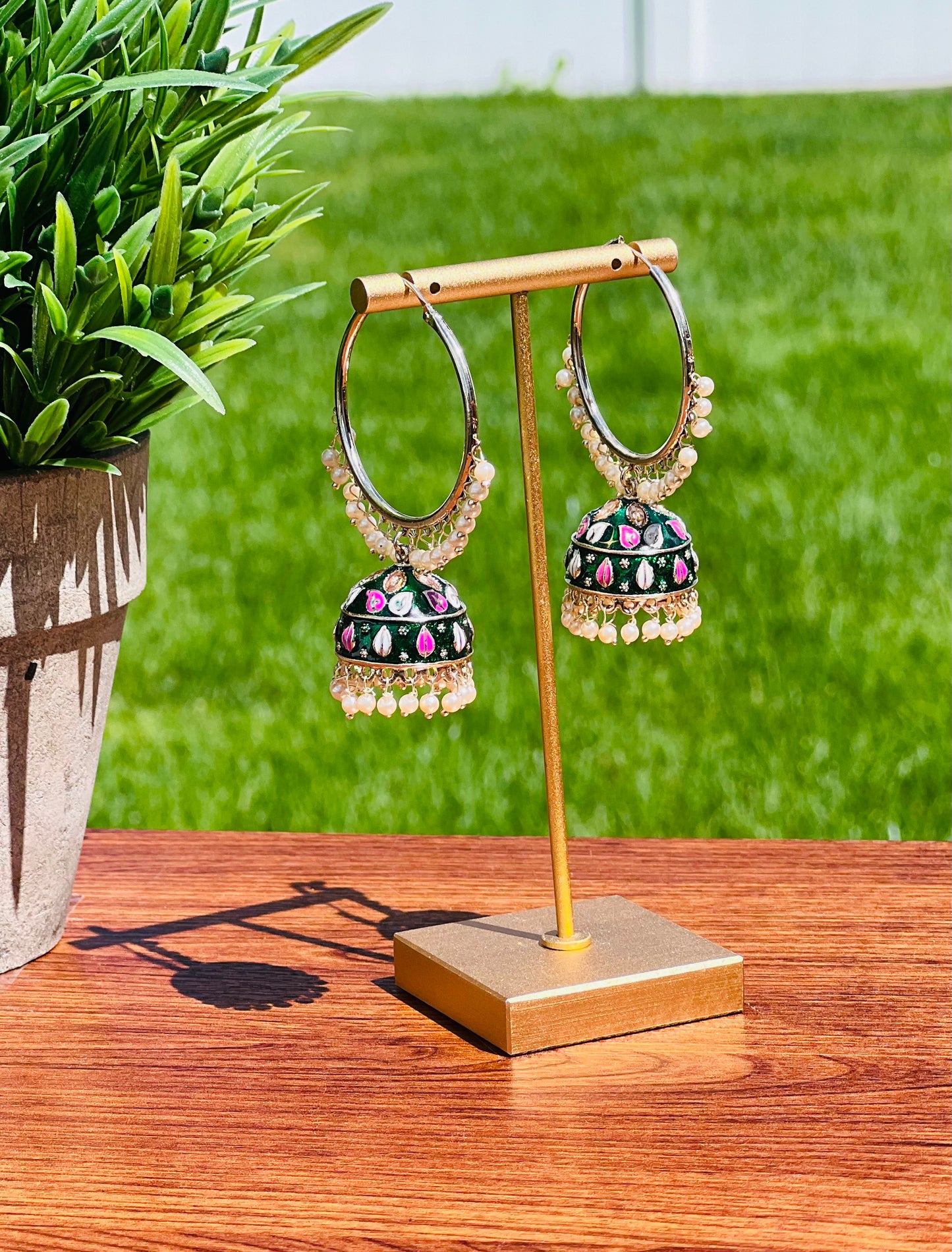 Veena Jhumki Bali Earrings
