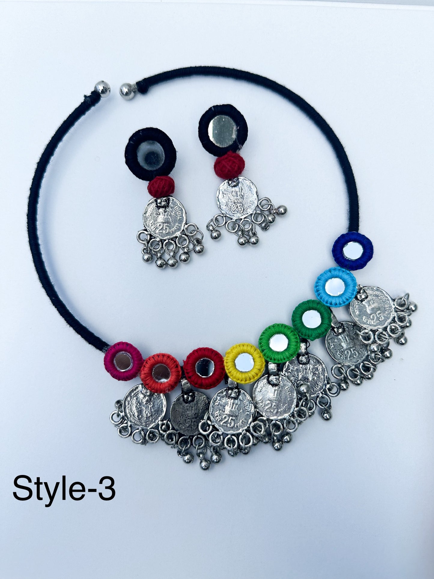 Falguni Navratri Garba Handmade Necklace with Earrings