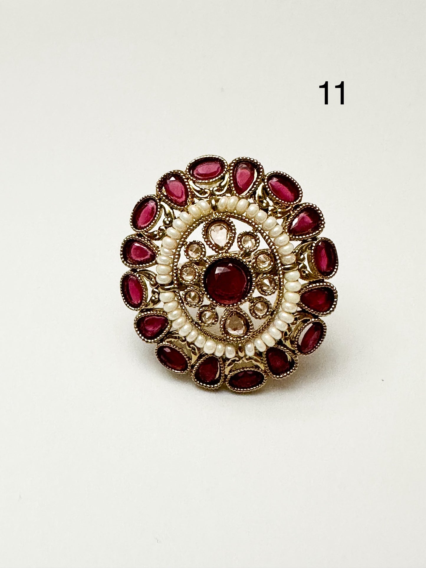 Adjustable Polki Ring