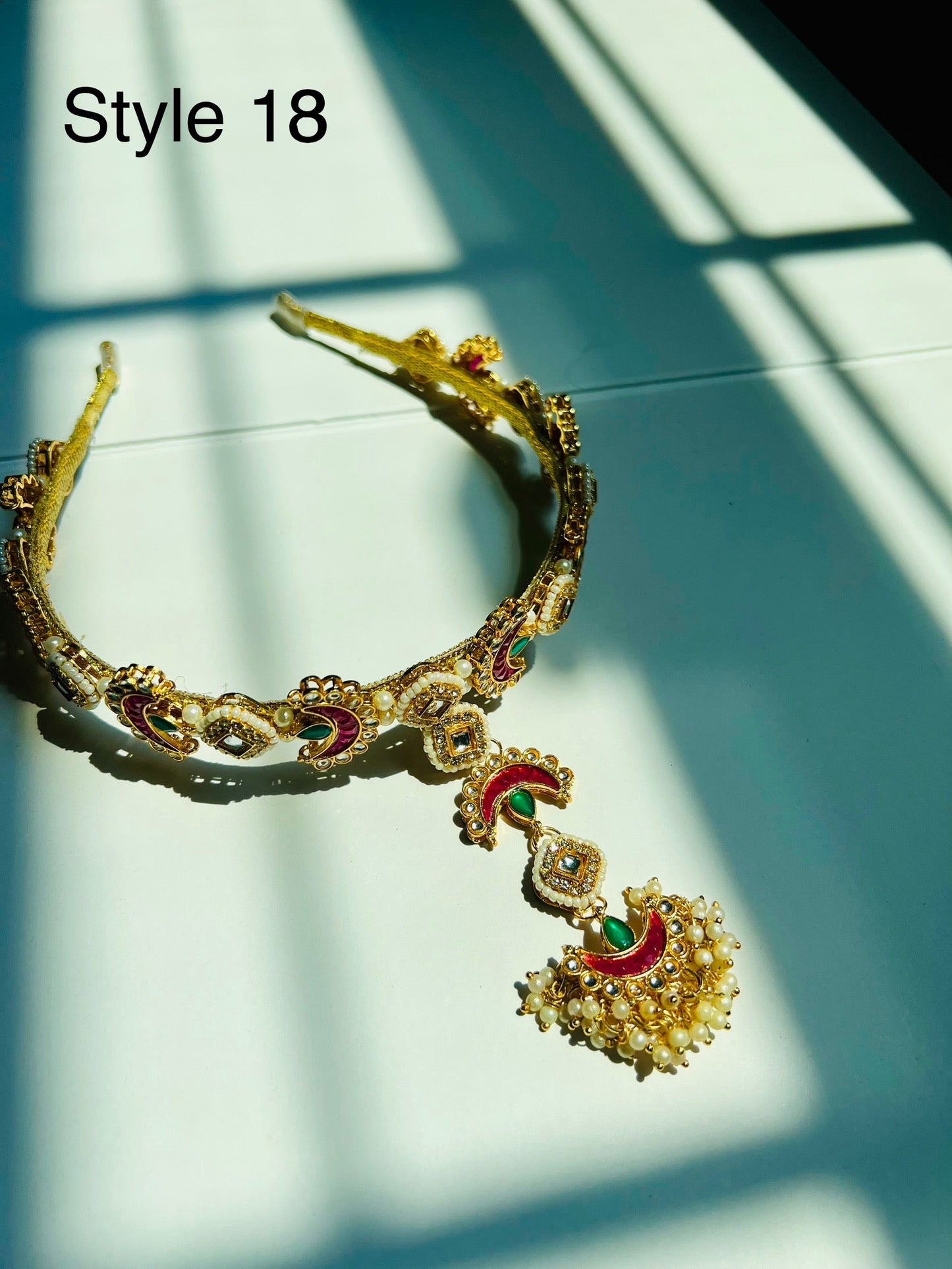 Kashvi Kundan Tikka Matha Patti Headband / Hairband