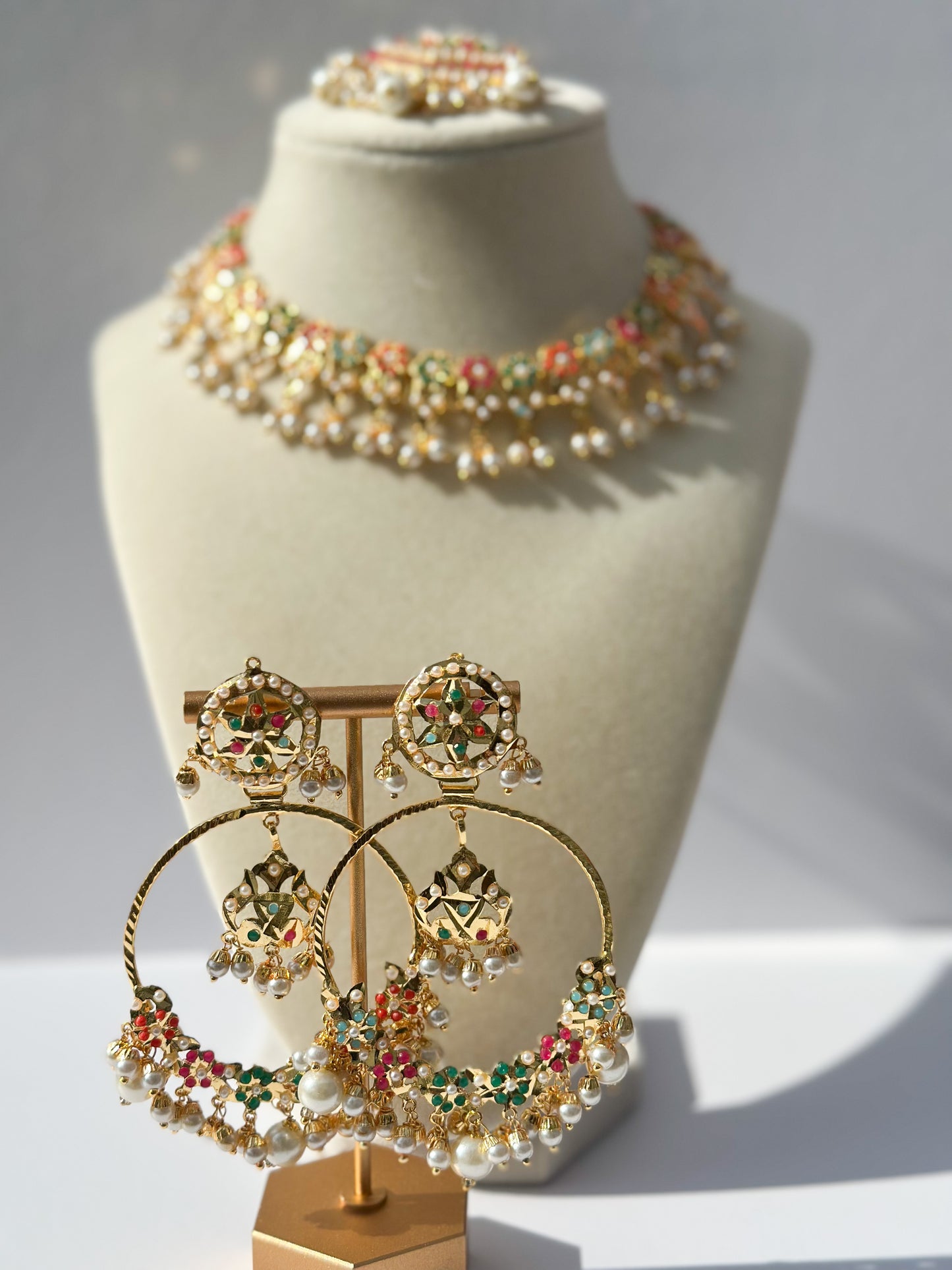 Queen Jadau Necklace Set (Includes Earrings & Tikka)