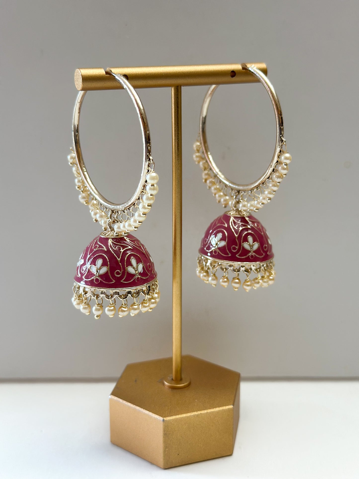 Pihu Meenakari Bali Earrings
