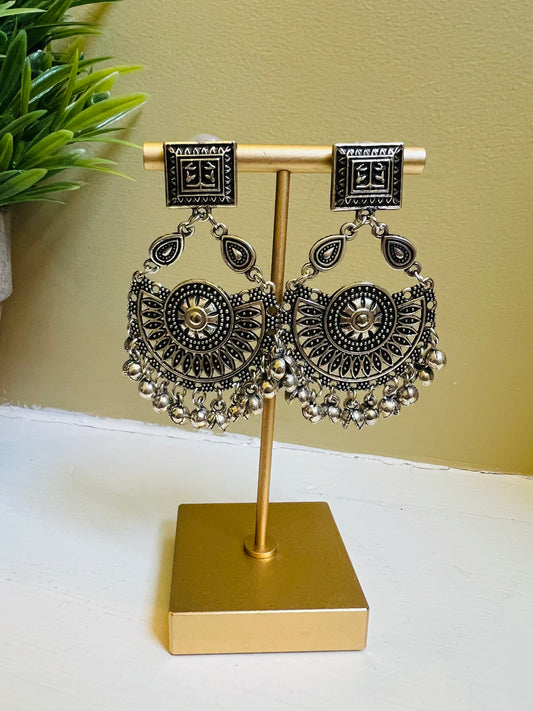 Aadya Oxidized Necklace Set (Includes Earrings)