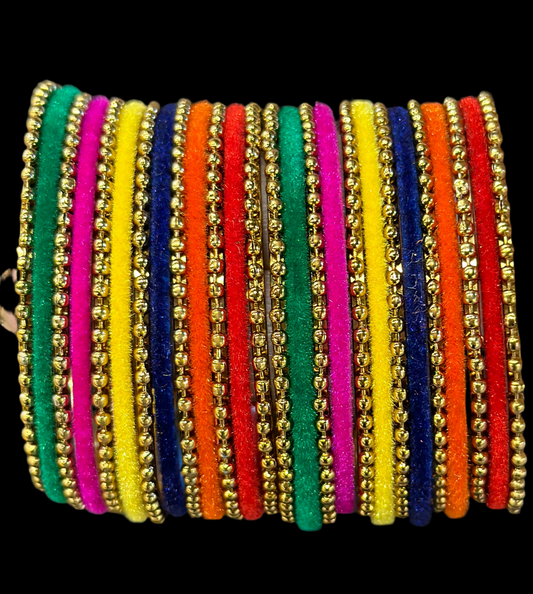 Jasmine Kids Multi Color Metal Bangles