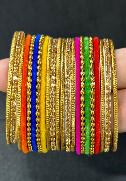 Heena Kids Multi Color Metal Bangles