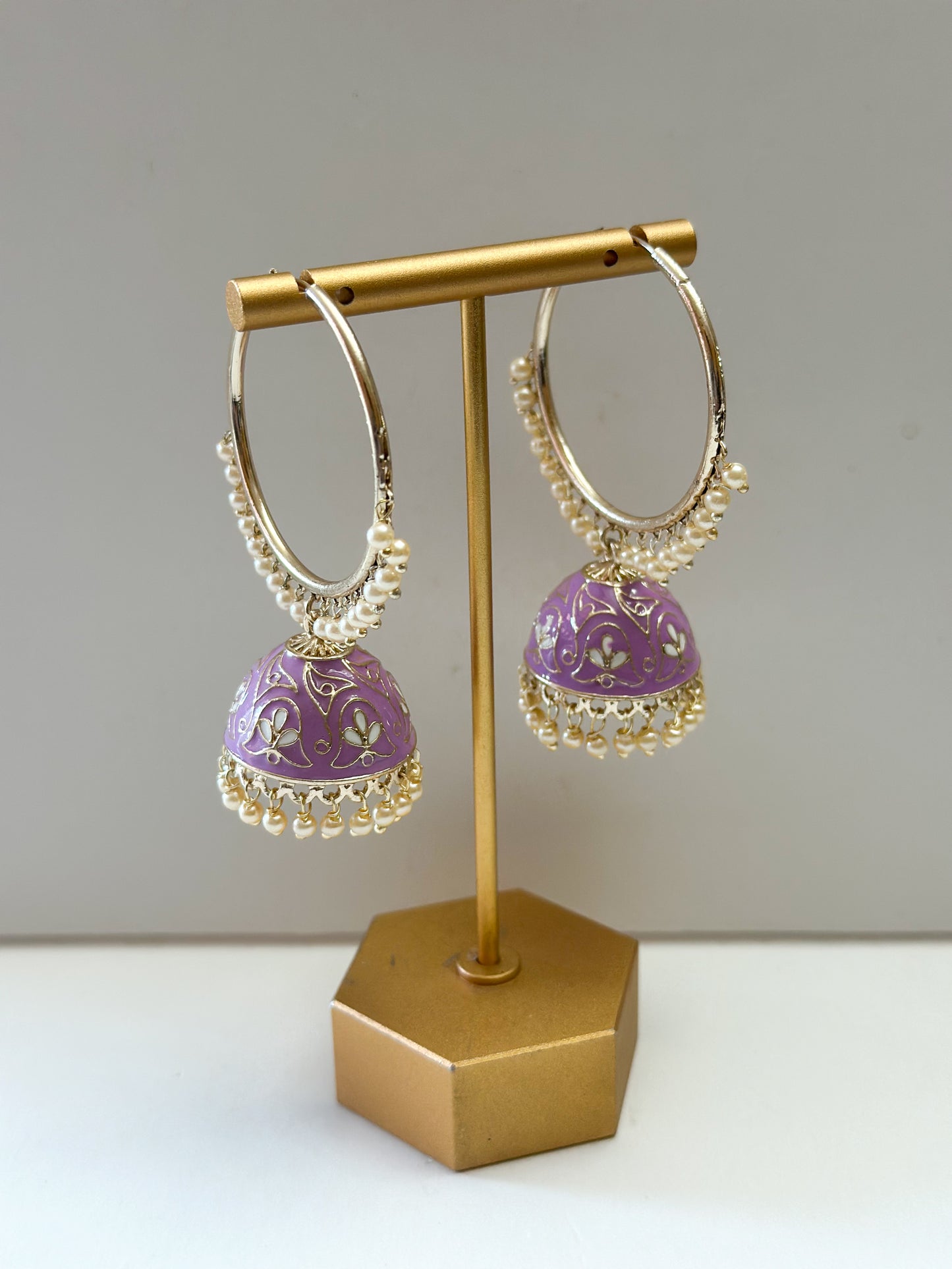 Pihu Meenakari Bali Earrings