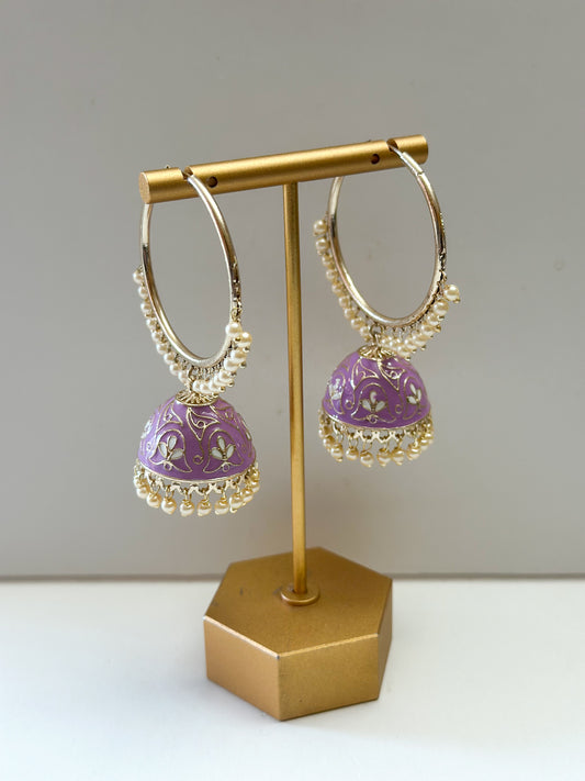 Pihu Meenakari Bali Earrings