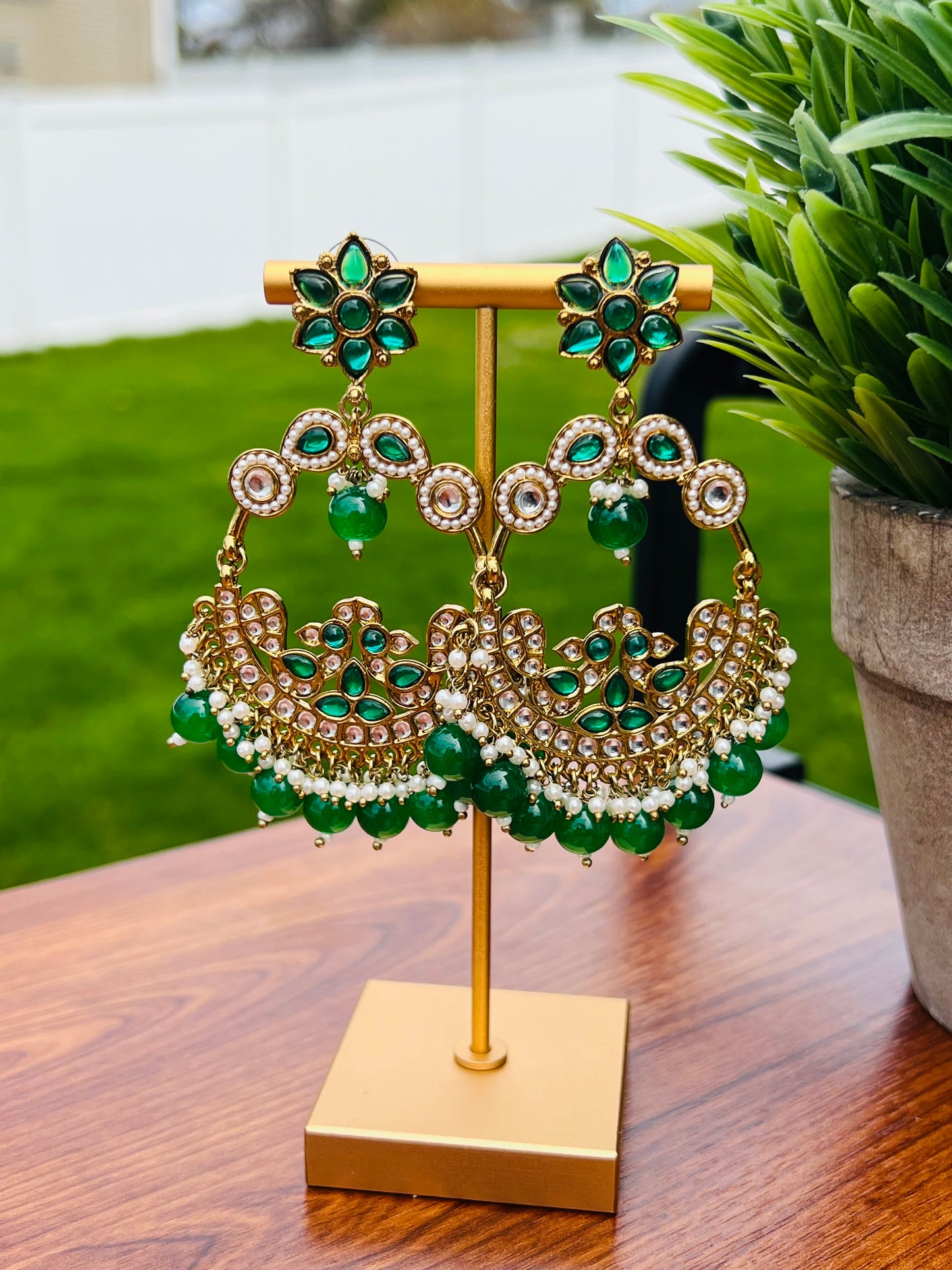 Aashvi Kundan Earrings