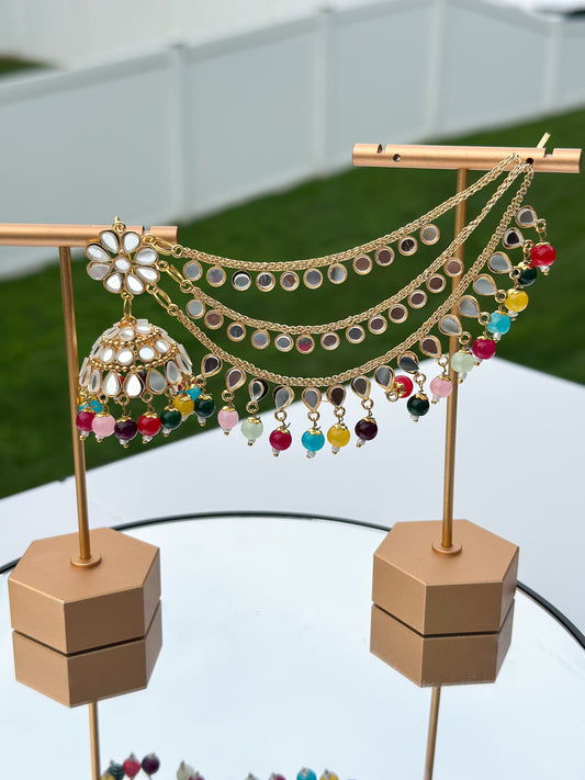 Tanvi Sahara Earrings and Tikka Set