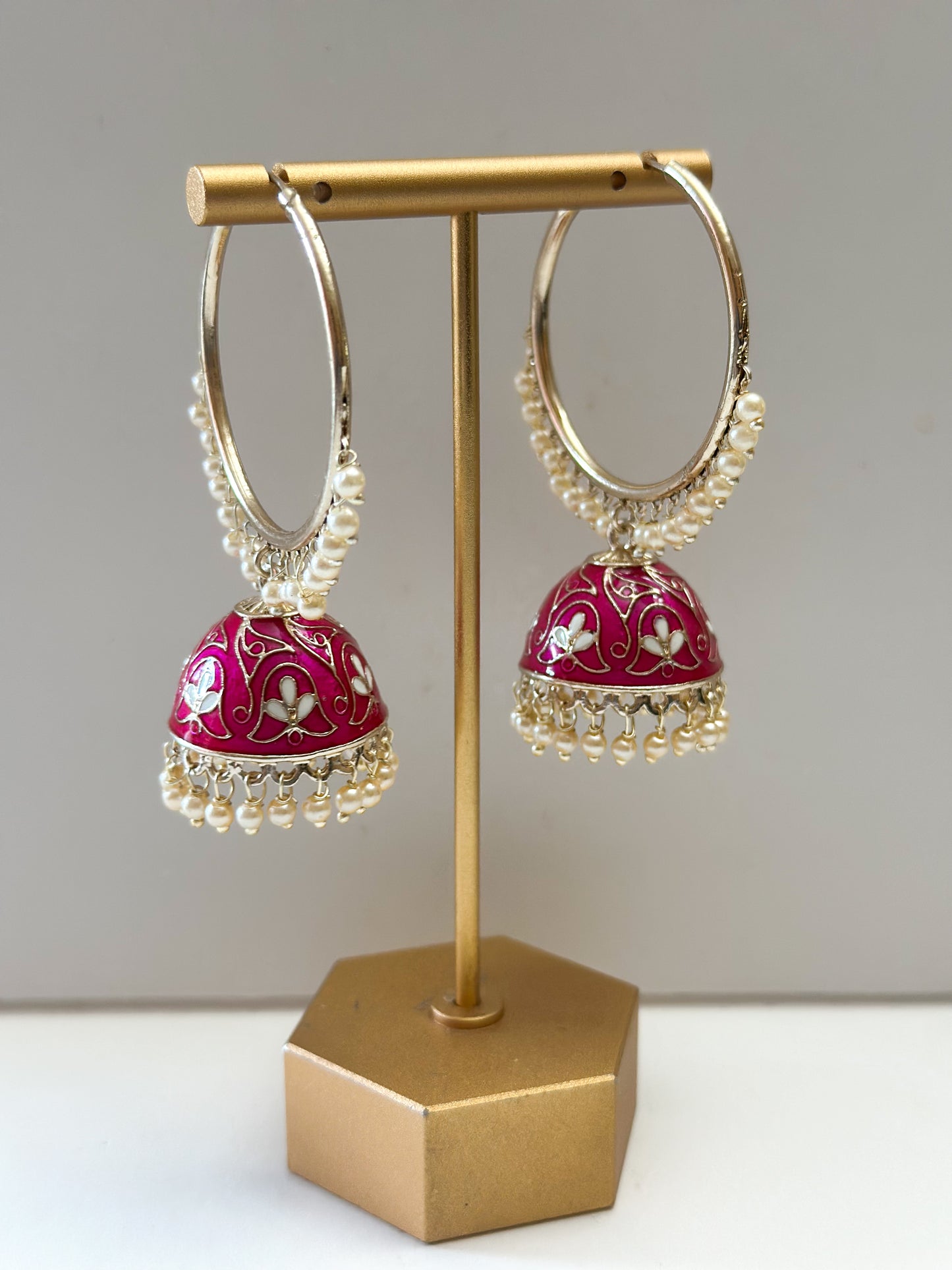 Pihu Meenakari Bali Earrings