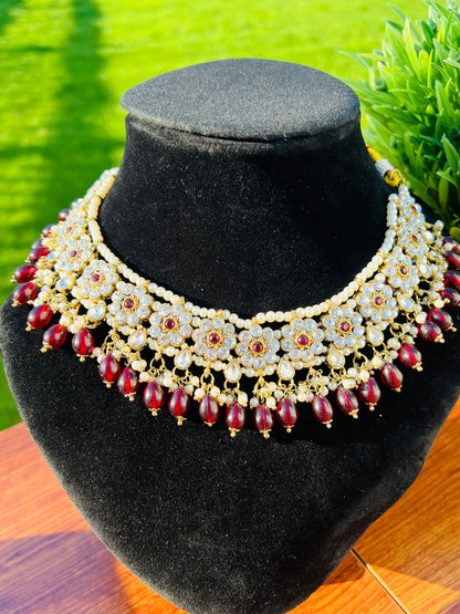 Zoya Necklace Set (Includes Earrings & Tikka)