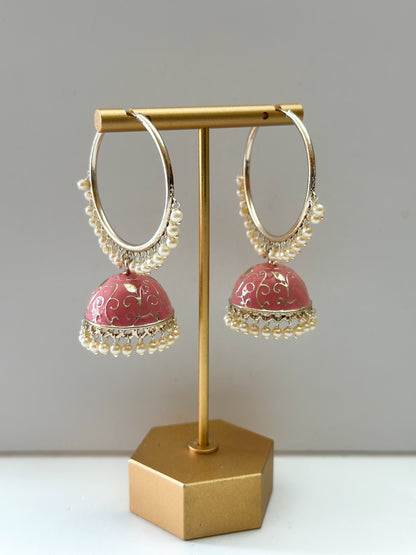 Simmi Meenakari Bali Earrings