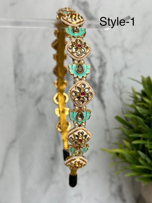 Handmade Kundan Headband / Hairband