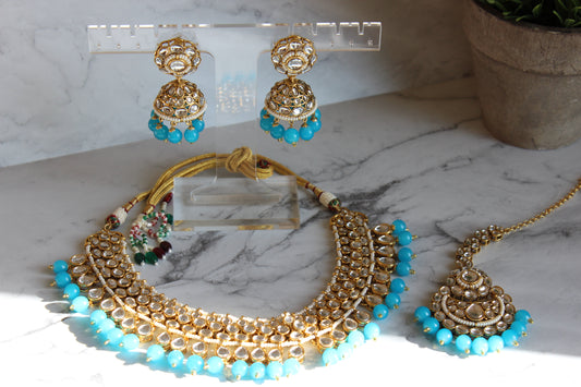 Pearl Kundan Necklace Set