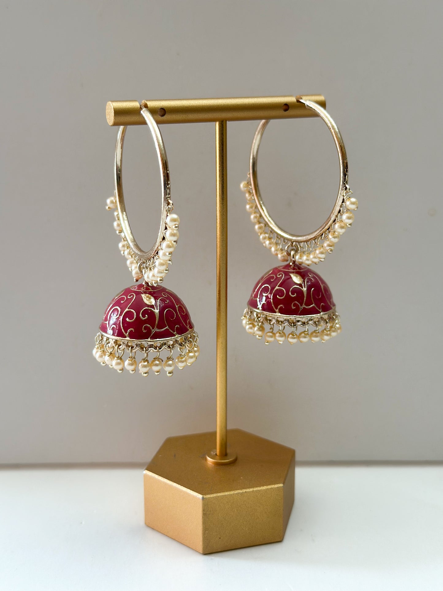 Simmi Meenakari Bali Earrings