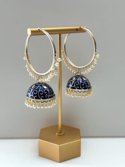 Simmi Meenakari Bali Earrings