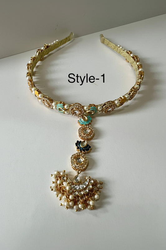 Kashvi Kundan Tikka Matha Patti Headband / Hairband