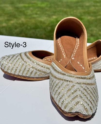 Harpreet Handcrafted Double Cushioned Adult Women Jutti Flats (Khussa)