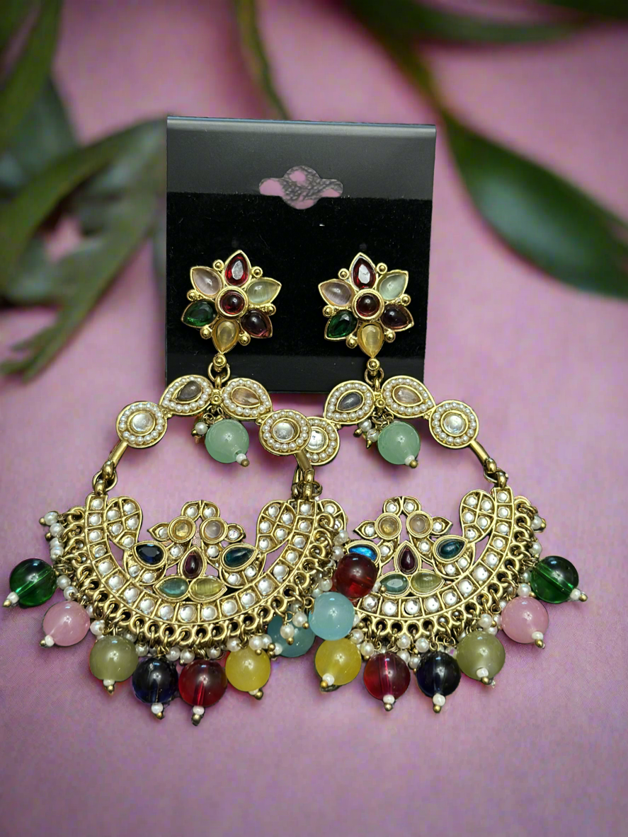 Aashvi Kundan Earrings