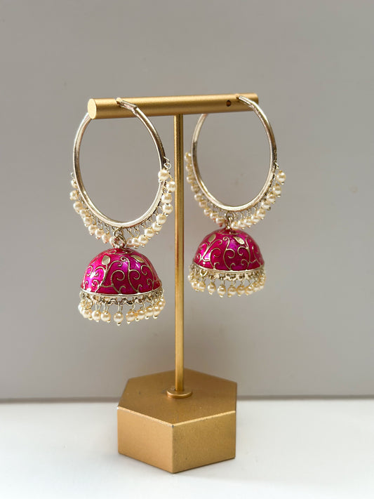 Simmi Meenakari Bali Earrings