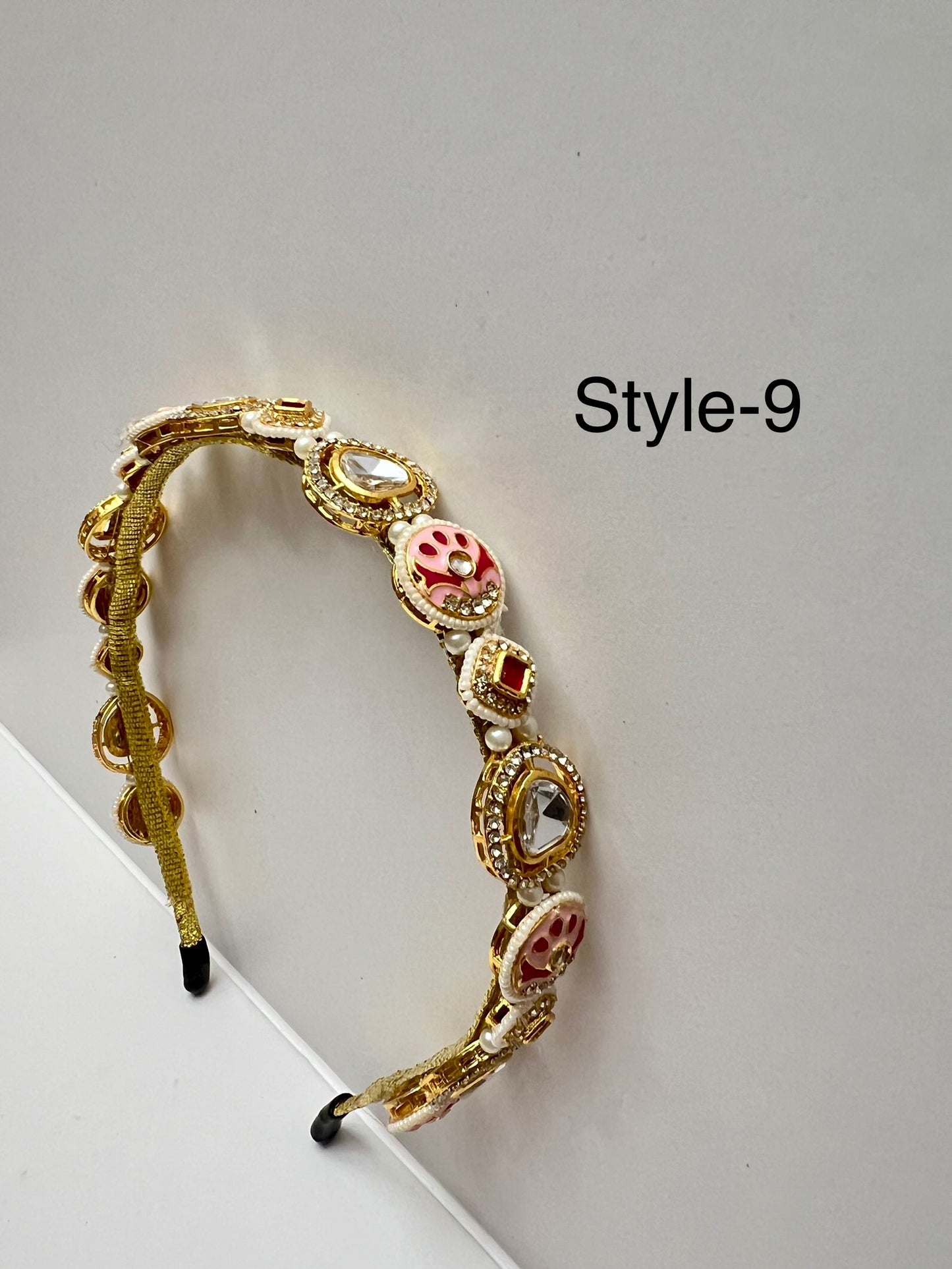 Myra Handmade Kundan Matha Patti Headband / Hairband