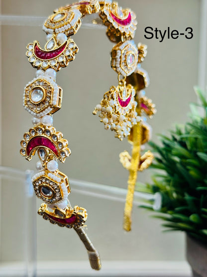Kashvi Kundan Tikka Headband / Hairband