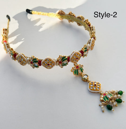 Kashvi Kundan Tikka Headband / Hairband