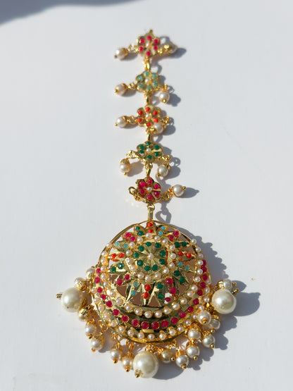 Queen Jadau Necklace Set (Includes Earrings & Tikka)