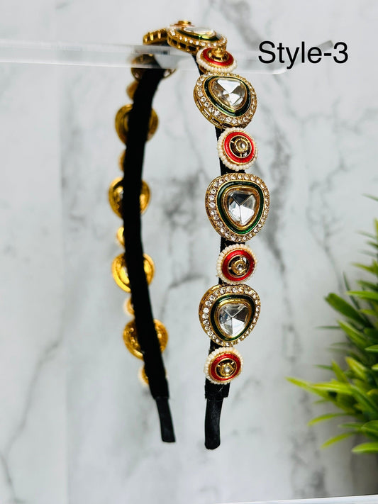Kyra Kids Handmade Kundan Headband / Hairband